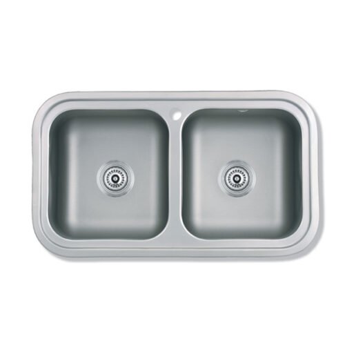 PILETA A.INOX. 2B 406-E (78x43x20) S/ACC