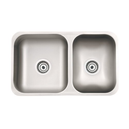 PILETA A.INOX. 2B 405 (64x37x20) C/ARO FORM.