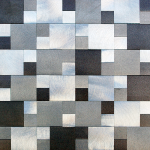 MISIONES MALLA AUTOADHESIVA ALUMINIO SATER GRAY 30X30 cm