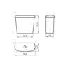 ANDINA BCO. DEPOS.COLGAR DOBLE DESCARGA (DAW6C B) - Imagen 3