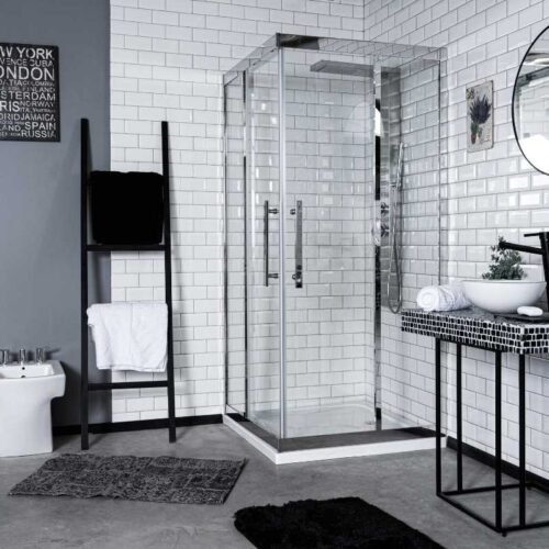 BOX DE DUCHA GOR ANGULAR 90X90X195 PERF.CROMO (9024CT)