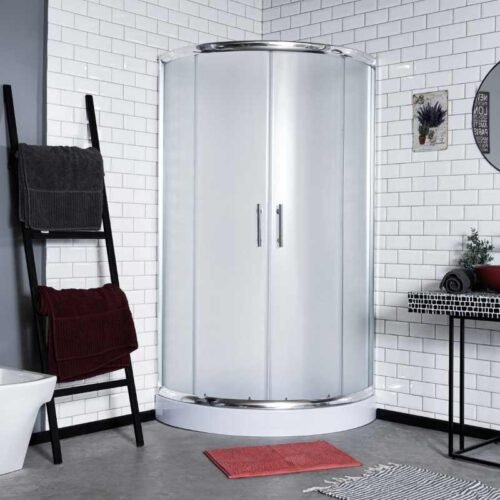 BOX DE DUCHA GOR SEMICIR. 90X90X195 PERF.CROMO (8003CT)