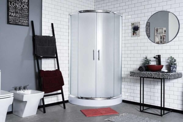 BOX DE DUCHA GOR SEMICIR. 90X90X195 PERF.CROMO (8003CT)