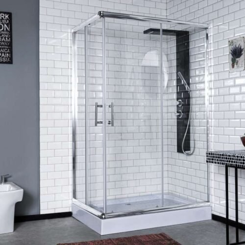 BOX DE DUCHA GOR RECTANGULAR 120X80X195 PERF.CROMO (6060CT)