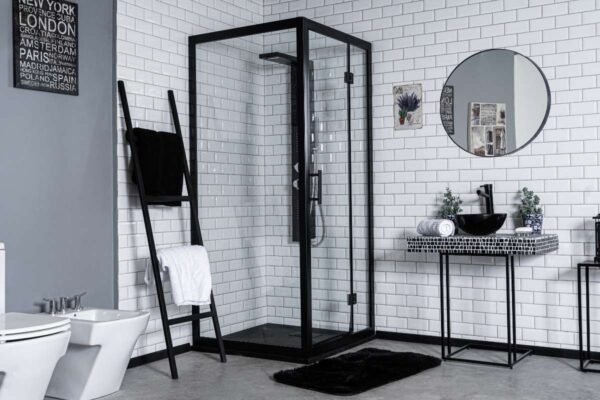 BOX DE DUCHA GOR ANGULAR 90X90X200 PERF.NEGRO (9126NT)