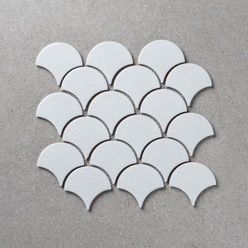 FIKA MALLA FISHSCALE CRACKLE WHITE 29x27.4 cm
