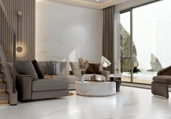 PORCELANATO PAMESA CRYSTAL WHITE PULIDO 60X120 P.MJ12 (1.44m2) - Imagen 3