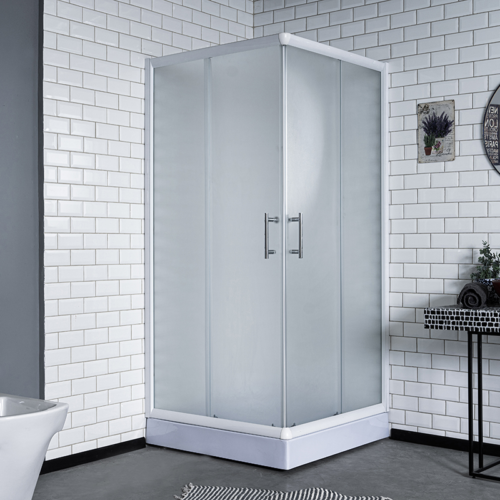 BOX DE DUCHA TORONTO ANGULAR 90X90X195 PERF.BLANCO (9026BT)