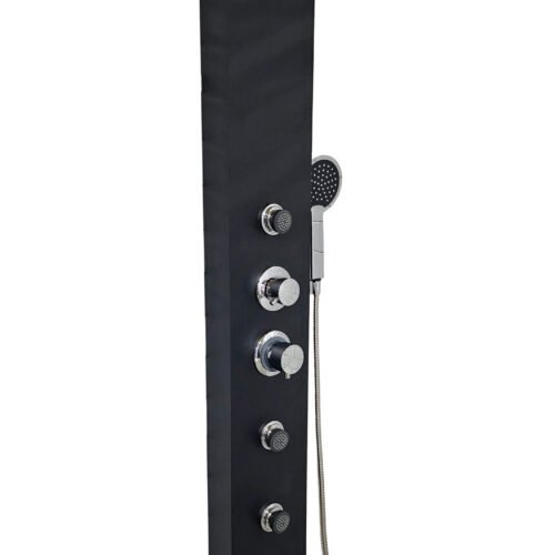 PANEL DE DUCHA GAT BIG BEN PVC NEGRO 3 JETS
