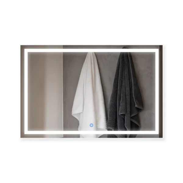 ESPEJO TOUCH LED FRIA C/GUARDA RECTANGULAR 70X80 cm