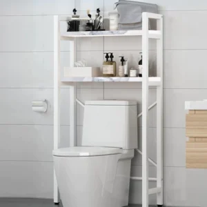MUEBLE SOBRE INODORO 2 ESTANTES BLANCO (22/2)