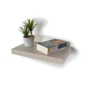 ESTANTE FLOTANTE C/SOPORTE 80X25 LINO CLARO (610-5080)