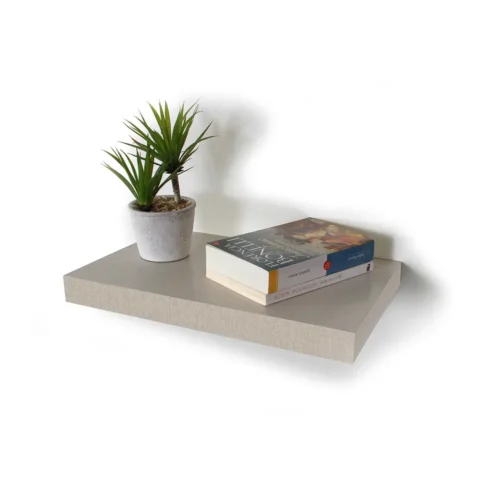 ESTANTE FLOTANTE C/SOPORTE 60X25 LINO CLARO (610-5060)
