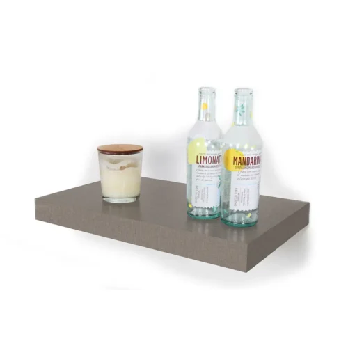 ESTANTE FLOTANTE C/SOPORTE 40X25 LINO OSCURO (610-3040)