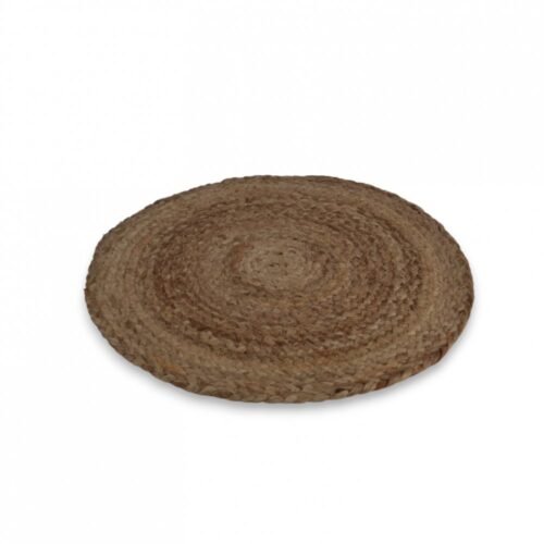 ALFOMBRA DHURRIE BEN YUTE REDONDA 90CM LISA