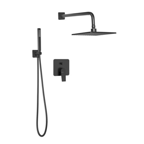 GRIF PEIRANO WAVE BLACK DUCHA DE EMBUTIR MONOCOMANDO CON DUCHADOR (85-168N)