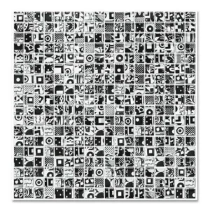 PIU MALLA PLAY BLACK&WHITE 30x30 (SALE)