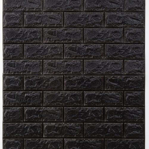 PLACA AUTOADHESIVA 3D 77x70 CM BRICK BLACK (9949/1)
