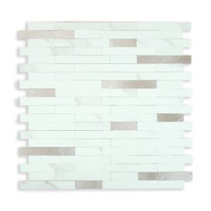 PLACA AUTOADHESIVA MOSAICO 30X30 PLATA LUNAR 16731
