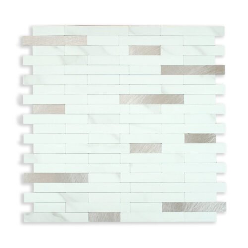 PLACA AUTOADHESIVA MOSAICO 30X30 PLATA LUNAR 16731