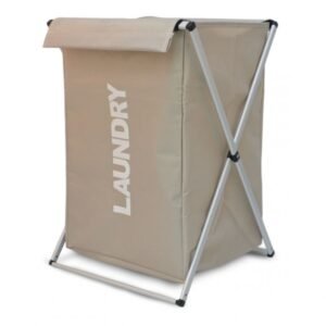 CESTO PARA ROPA LAUNDRY ALUMINIO C/TELA
