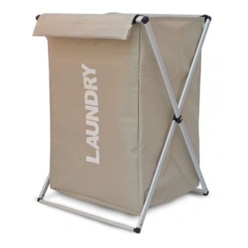 CESTO PARA ROPA LAUNDRY ALUMINIO C/TELA