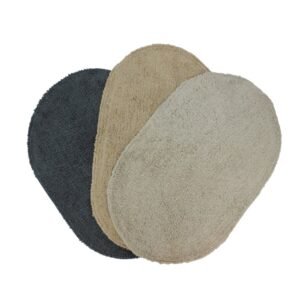 ALFOMBRA P/BAÑO OVAL COLORES VARIOS 40X60CM
