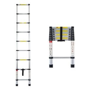 ESCALERA TELESCOPICA ALUM 2,6M (W040)