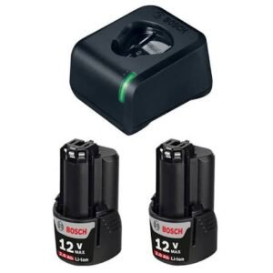 BOSCH CARGADOR STARTER KIT GAL12v-2.0 Ah x2 BAT.(1600A01B6Z)
