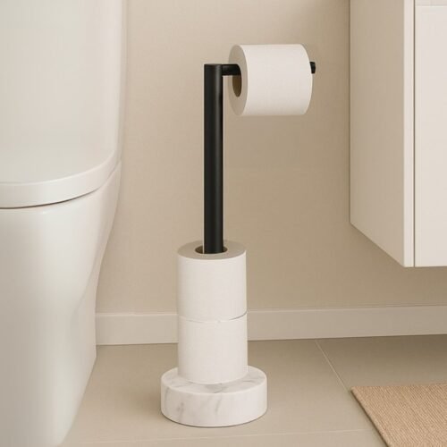 PORTAROLLO PAPEL HIGIEN CIRO MARBLE/BLANCO