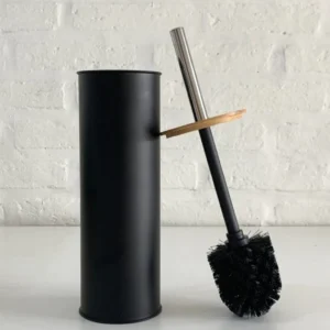 ESCOBILLA DE BAMBOO NEGRO METAL