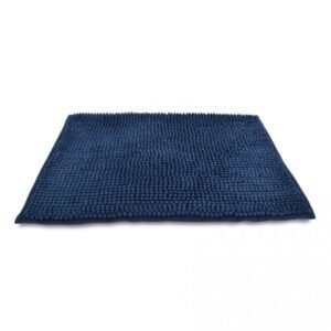 ALFOMBRA P/BAÑO MICROFIBRA PELO CORTO AZUL 35x50cm