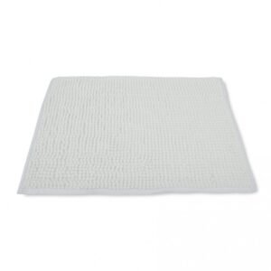 ALFOMBRA P/BAÑO MICROFIBRA PELO CORTO BLANCO 35x50cm