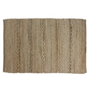 ALFOMBRA YUTE LISA CON TRENZADO 70x120cm