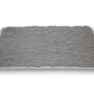 ALFOMBRA PELO CORTO GRIS 100x150cm
