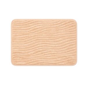 ALFOMBRA P/BAÑO ONDAS NATURAL 38x58cm