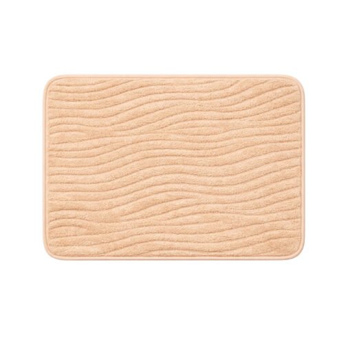 ALFOMBRA P/BAÑO ONDAS NATURAL 38x58cm