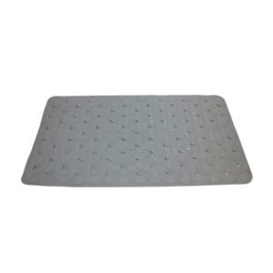 ALFOMBRA P/BAÑO PVC 36X67cm HEXAGONALES BLANCO