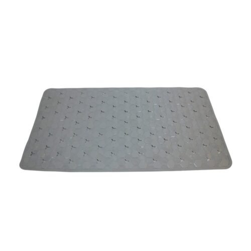 ALFOMBRA P/BAÑO PVC 36X67cm HEXAGONALES BLANCO