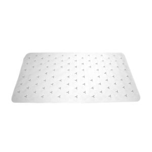 ALFOMBRA P/BAÑO PVC 36X67cm HEXAGONALES GRIS