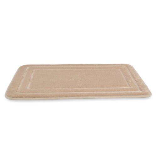 ALFOMBRA P/BAÑO RECTANGULOS BEIGE 40X60cm