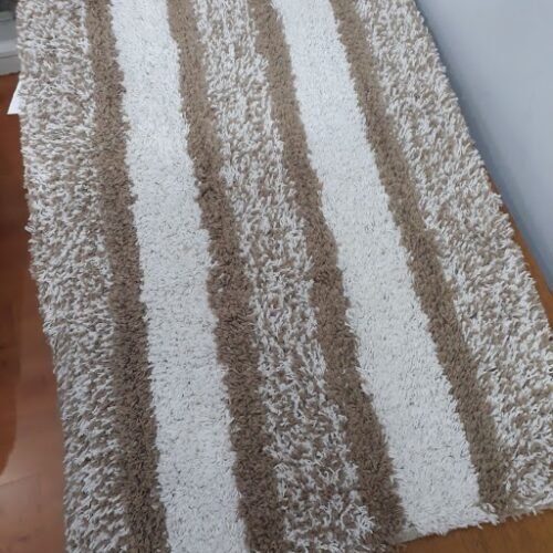 ALFOMBRA P/BAÑO PELO CORTO CON FRANJAS BGE 40X60cm