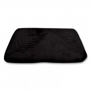 ALFOMBRA P/BAÑO HOJAS NEGRO 40x60cm