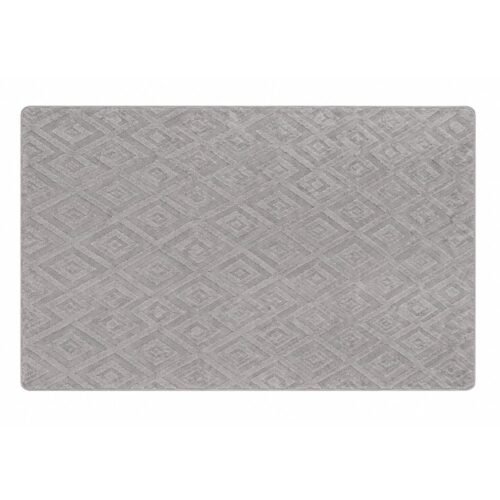 ALFOMBRA PELO CORTO ROMBOS GRIS 155x230cm