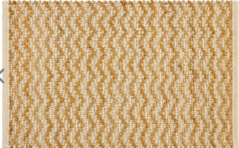 ALFOMBRA YUTE Y ALGODON NATURAL TRAMA ONDAS 90X150cm