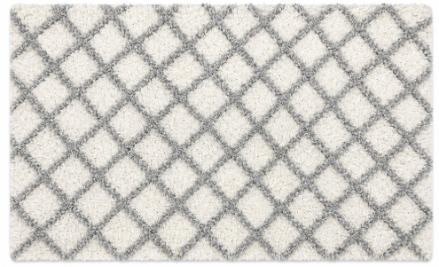 ALFOMBRA P/BAÑO 40X60cm ROMBOS NATURAL SURTIDO