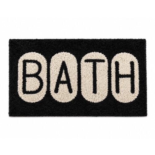 ALFOMBRA P/BAÑO BATH PELO CORTO CON NATURAL 50x80cm