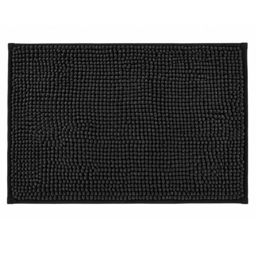 ALFOMBRA P/BAÑO MICROFIB PELO CORTO 35x50cm GRIS OSC
