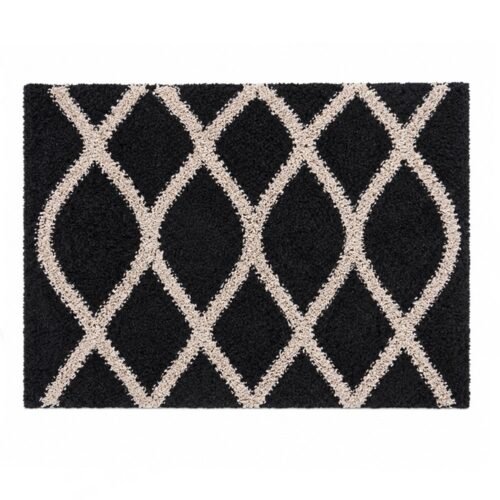 ALFOMBRA P/BAÑO CON ROMBOS BLANCOS VARIOS 40x60cm