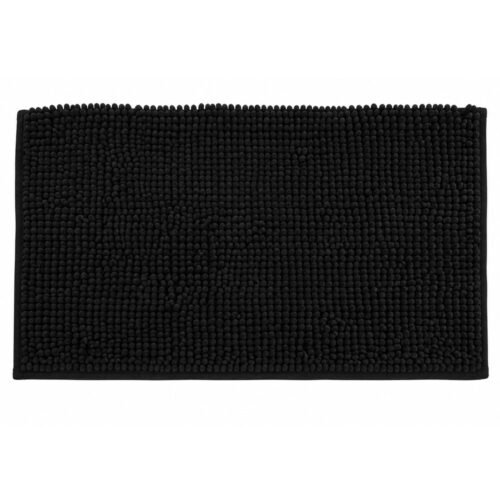 ALFOMBRA P/BAÑO MICROFIBRA PELO CORTO 40x60cm NEGRO